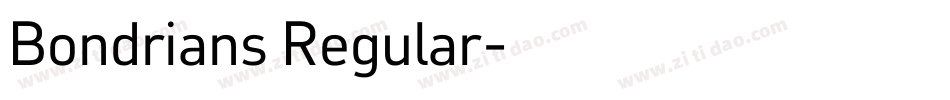 Bondrians Regular字体转换